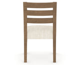 Canadel Upholstered Dining Chair 5039 in FT InsideOut® and 25 Pecan Washed, back view