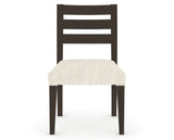 Canadel Upholstered Dining Chair 5039 in FT InsideOut® and 59 Davy's Grey, front view