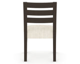 Canadel Upholstered Dining Chair 5039 in FT InsideOut® and 59 Davy's Grey, back view