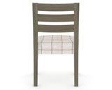 Canadel Upholstered Dining Chair 5039 in OZ Fabric and 08 Shadow, back view