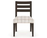 Canadel Upholstered Dining Chair 5039 in OZ Fabric and 59 Davy's Grey, front view