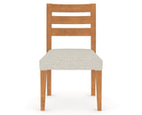 Canadel Upholstered Dining Chair 5039 in Honey Washed, front view