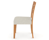Canadel Upholstered Dining Chair 5039 in Honey Washed, side view
