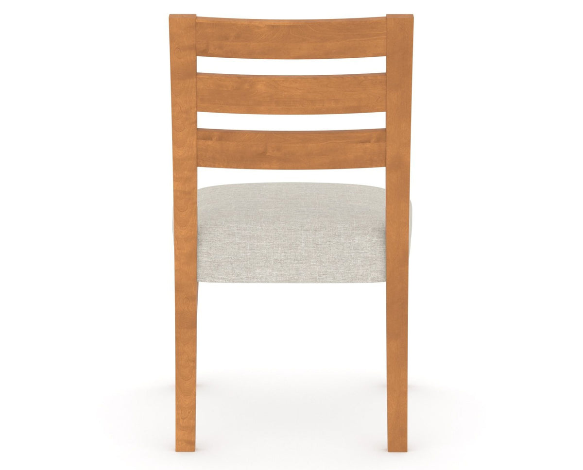 Canadel Upholstered Dining Chair 5039 in Honey Washed, back view