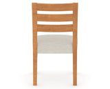 Canadel Upholstered Dining Chair 5039 in Honey Washed, back view