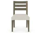 Canadel Upholstered Dining Chair 5039 in TB Fabric and 08 Shadow, front view