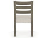Canadel Upholstered Dining Chair 5039 in TB Fabric and 08 Shadow, back view