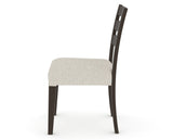 Canadel Upholstered Dining Chair 5039 in TB Fabric and 59 Davy's Grey, side view