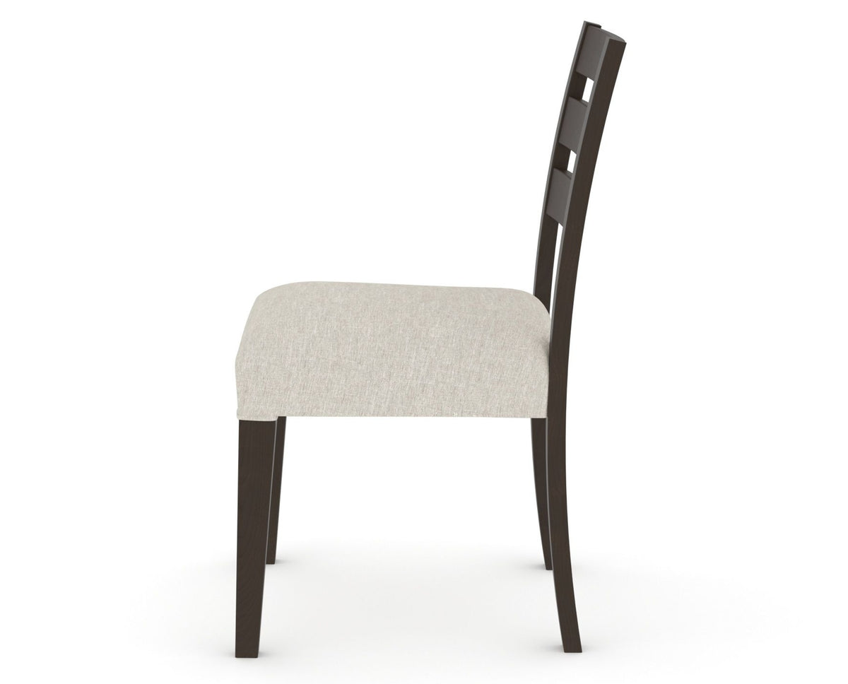 Canadel Upholstered Dining Chair 5039 in TB Fabric and 59 Davy's Grey, side view