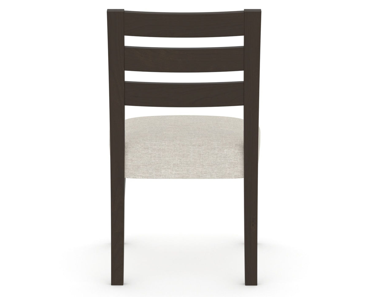 Canadel Upholstered Dining Chair 5039 in TB Fabric and 59 Davy's Grey, back view