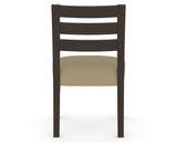 Canadel Upholstered Dining Chair 5039 in XY Faux Leather and 59 Davy's Grey, back view