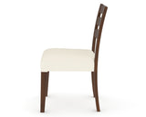Canadel Upholstered Dining Chair 5039 in YJ Faux Leather and 19 Cognac Washed, side view