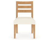 Canadel Upholstered Dining Chair 5039 in YJ Faux Leather and 20 Caramel Washed, front view