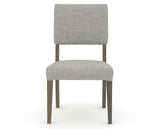 Canadel Upholstered Dining Chair 5051 in 7C Fabric and 08 Shadow, front view