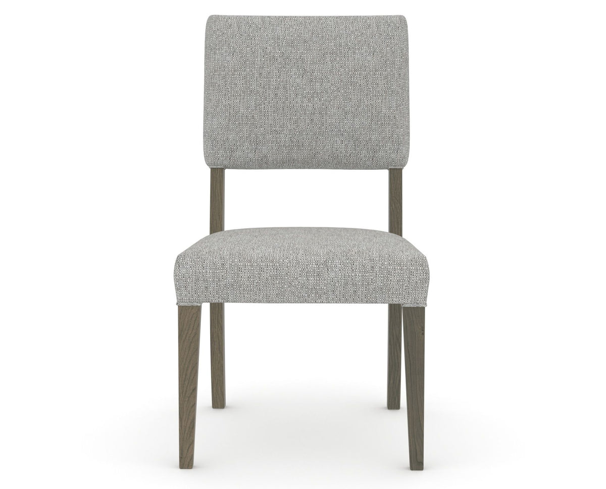 Canadel Upholstered Dining Chair 5051 in 7C Fabric and 08 Shadow, front view