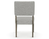 Canadel Upholstered Dining Chair 5051 in 7C Fabric and 08 Shadow, back view