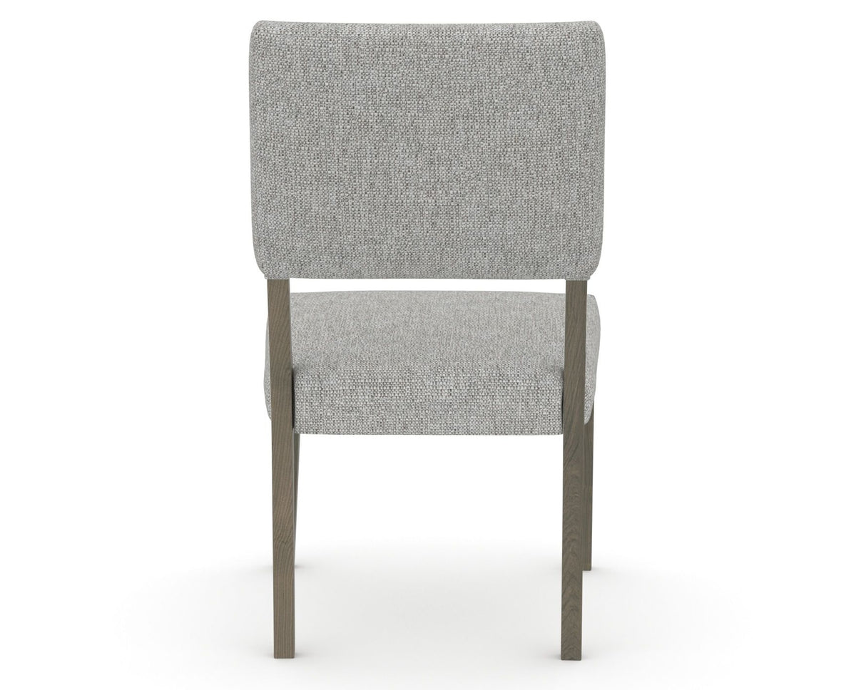 Canadel Upholstered Dining Chair 5051 in 7C Fabric and 08 Shadow, back view