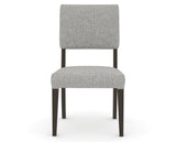 Canadel Upholstered Dining Chair 5051 in 7C Fabric and 59 Davy's Grey, front view