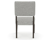 Canadel Upholstered Dining Chair 5051 in 7C Fabric and 59 Davy's Grey, back view