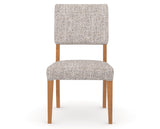 Canadel Upholstered Dining Chair 5051 in FP Crypton® and 01 Honey Washed, front view
