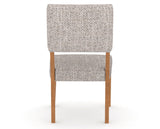 Canadel Upholstered Dining Chair 5051 in FP Crypton® and 01 Honey Washed, back view
