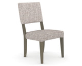 Canadel Upholstered Dining Chair 5051 in FP Crypton® and 08 Shadow, three-quarter view
