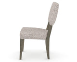 Canadel Upholstered Dining Chair 5051 in FP Crypton® and 08 Shadow, side view