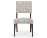 Canadel Upholstered Dining Chair 5051 in FP Crypton® and 19 Cognac Washed, front view