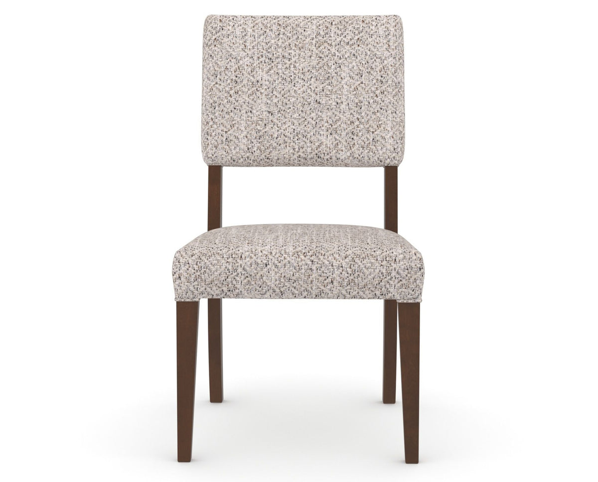 Canadel Upholstered Dining Chair 5051 in FP Crypton® and 19 Cognac Washed, front view