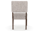 Canadel Upholstered Dining Chair 5051 in FP Crypton® and 19 Cognac Washed, back view