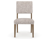 Canadel Upholstered Dining Chair 5051 in FP Crypton® and 25 Pecan Washed, front view