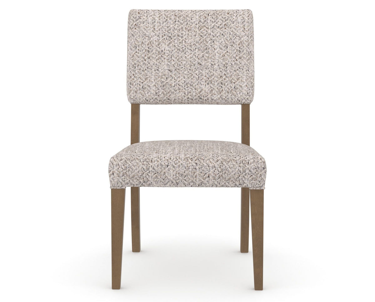Canadel Upholstered Dining Chair 5051 in FP Crypton® and 25 Pecan Washed, front view