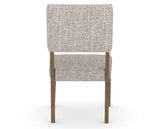 Canadel Upholstered Dining Chair 5051 in FP Crypton® and 25 Pecan Washed, back view