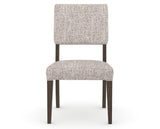Canadel Upholstered Dining Chair 5051 in FP Crypton® and 29 Hazelnut Washed, front view