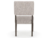 Canadel Upholstered Dining Chair 5051 in FP Crypton® and 29 Hazelnut Washed, back view