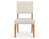 Canadel Upholstered Dining Chair 5051 in FT InsideOut® and 01 Honey Washed, front view