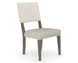 Canadel Upholstered Dining Chair 5051 in FT InsideOut® and 08 Shadow, three-quarter view