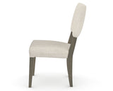 Canadel Upholstered Dining Chair 5051 in FT InsideOut® and 08 Shadow, side view
