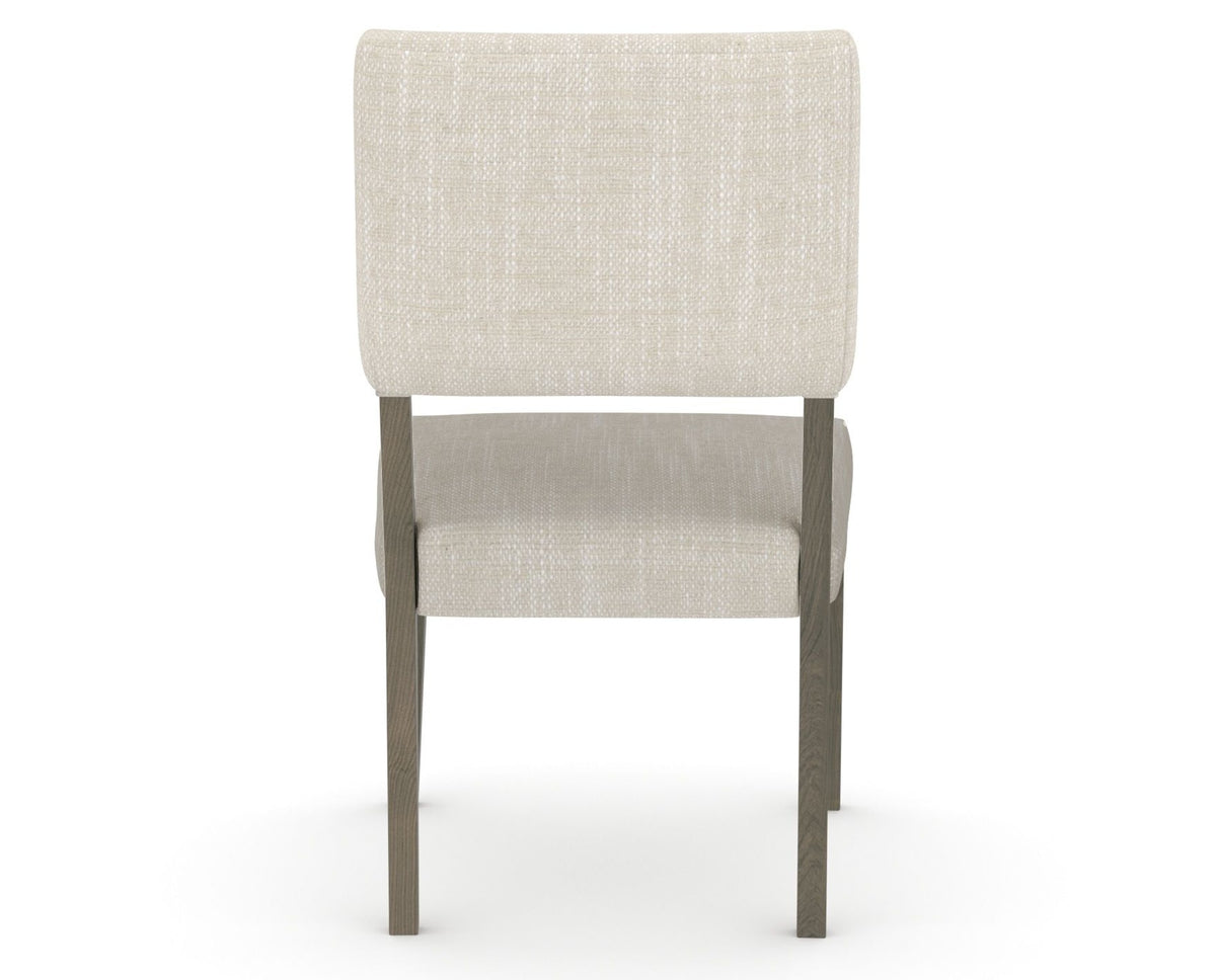 Canadel Upholstered Dining Chair 5051 in FT InsideOut® and 08 Shadow, back view