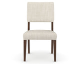 Canadel Upholstered Dining Chair 5051 in FT InsideOut® and 19 Cognac Washed, front view