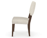 Canadel Upholstered Dining Chair 5051 in FT InsideOut® and 19 Cognac Washed, side view