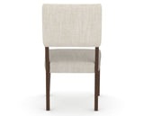 Canadel Upholstered Dining Chair 5051 in FT InsideOut® and 19 Cognac Washed, back view