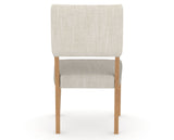 Canadel Upholstered Dining Chair 5051 in FT InsideOut® and 20 Caramel Washed, back view