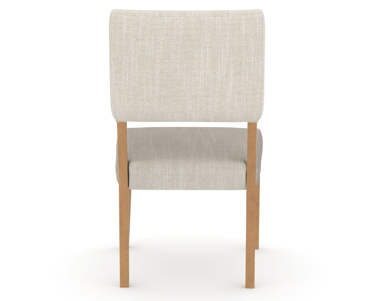 Canadel Upholstered Dining Chair 5051 in FT InsideOut® and 20 Caramel Washed, back view