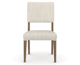 Canadel Upholstered Dining Chair 5051 in FT InsideOut® and 25 Pecan Washed, front view