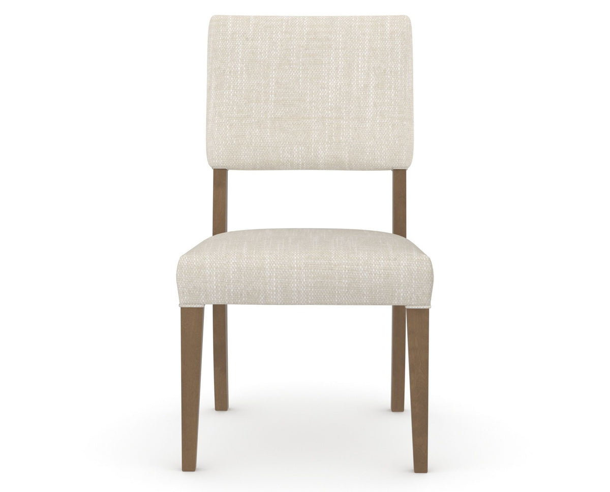 Canadel Upholstered Dining Chair 5051 in FT InsideOut® and 25 Pecan Washed, front view