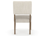 Canadel Upholstered Dining Chair 5051 in FT InsideOut® and 25 Pecan Washed, back view