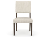 Canadel Upholstered Dining Chair 5051 in FT InsideOut® and 29 Hazelnut Washed, front view