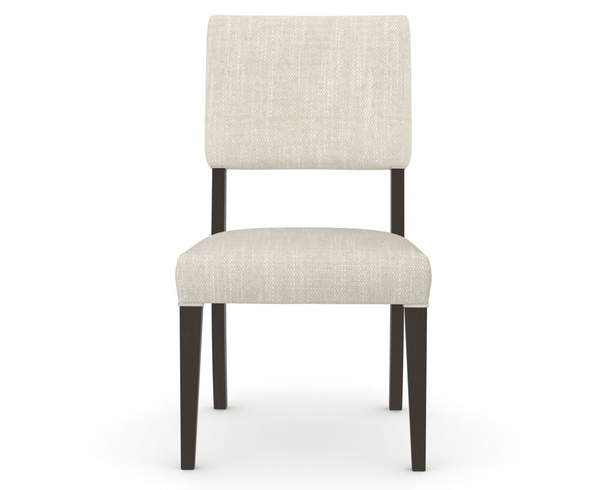Canadel Upholstered Dining Chair 5051 in FT InsideOut® and 59 Davy's Grey, front view
