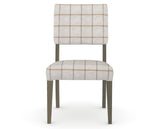 Canadel Upholstered Dining Chair 5051 in OZ Fabric and 08 Shadow, front view